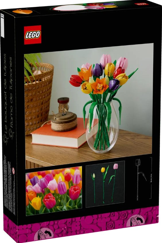 LEGO® Botanicals Tulip Bouquet | 576 Pieces | Ages 18 Plus | Flower Decor