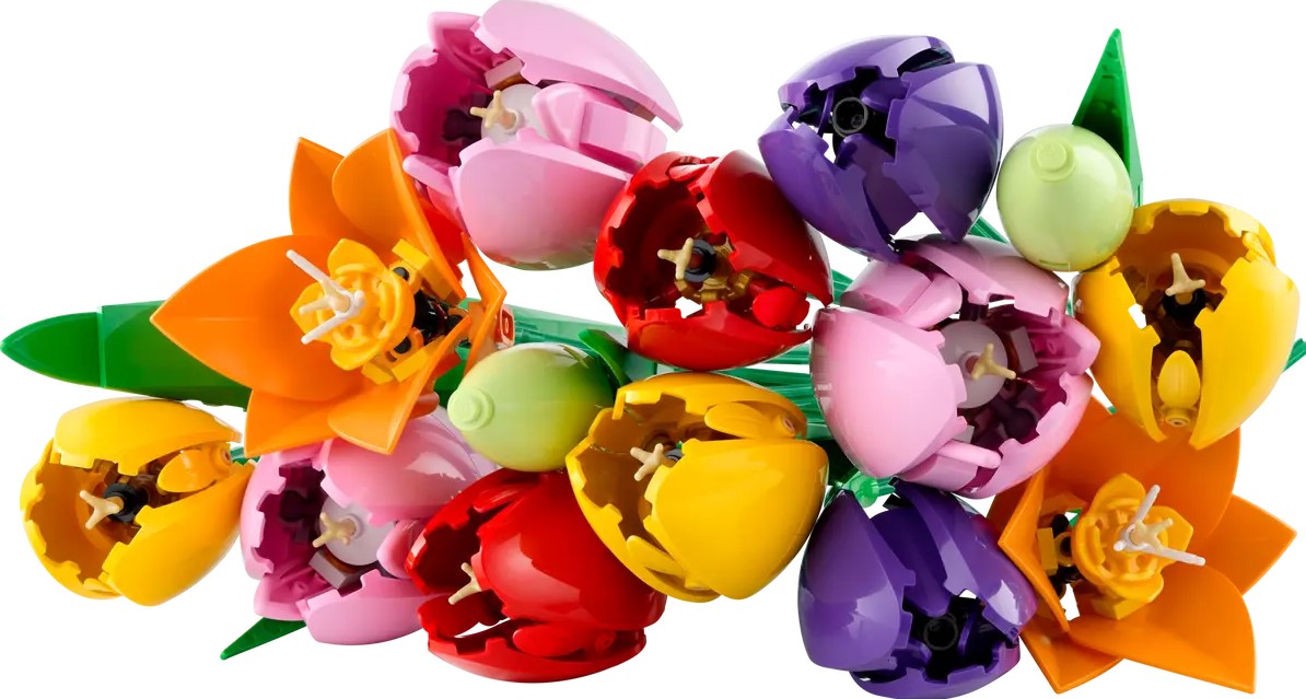 LEGO® Botanicals Tulip Bouquet | 576 Pieces | Ages 18 Plus | Flower Decor