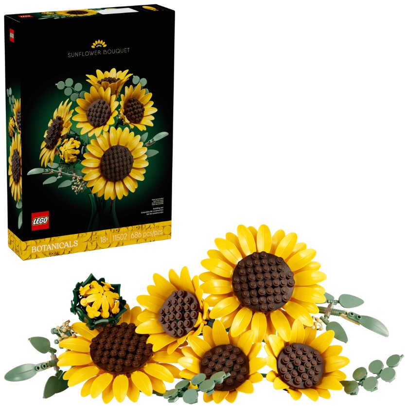 LEGO® Botanicals Sunflower Bouquet | 686 Pieces | Ages 18 Plus Building Set