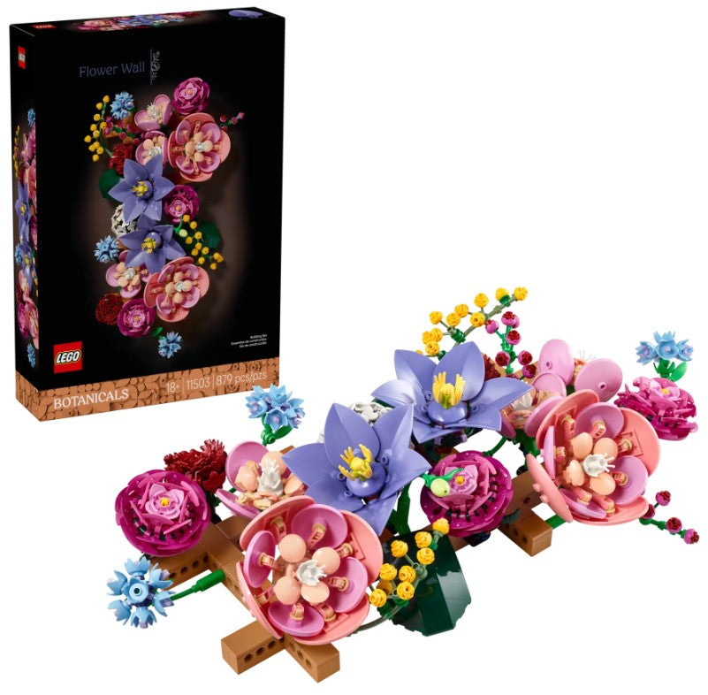 LEGO® Botanicals Flower Wall | 879 Pieces | Ages 18 And Up | Flower Trellis