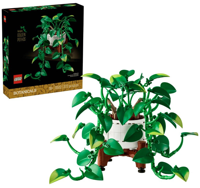 LEGO® Botanicals Hanging Golden Pothos | 372 Pieces | Ages 18+