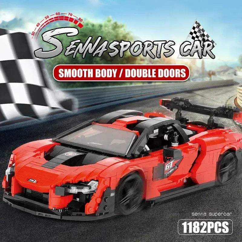 1182 Piece Supercar MOC Collectible Blocks Set for Adults - ToylandEU