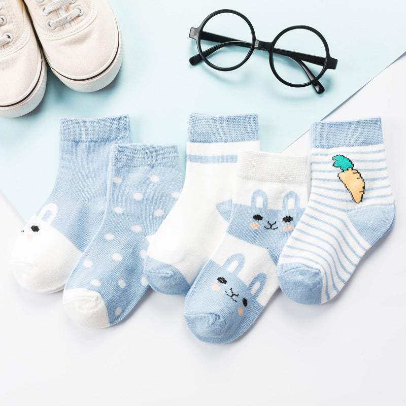 Baby Cartoon Combed Cotton Socks And Stockings | Jacquard