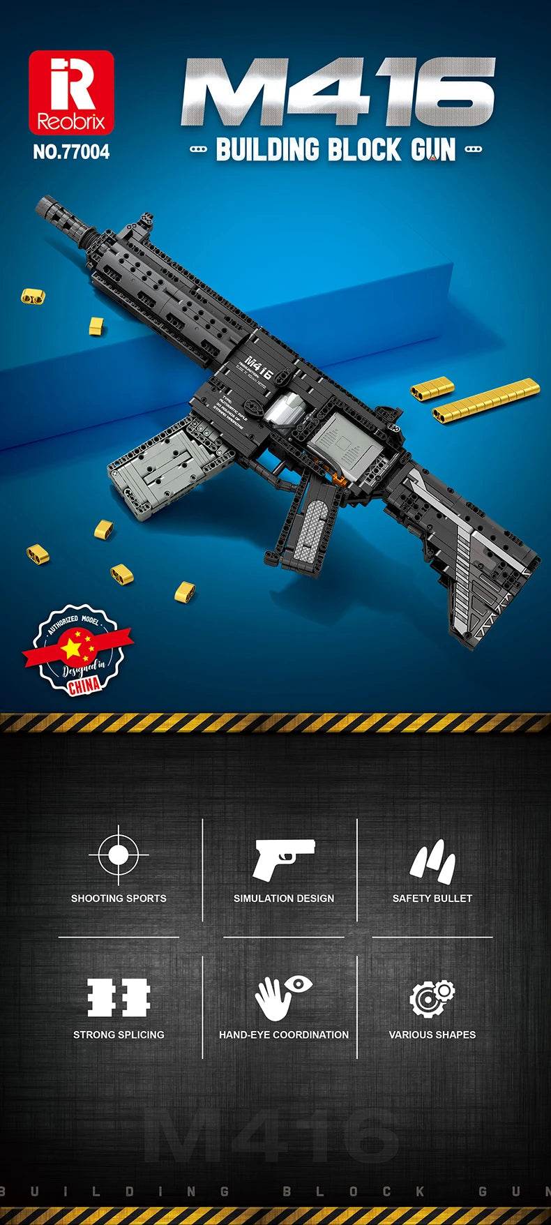 1188PCS M416 Rifle Building Block Model Gun Puzzle Toy - ToylandEU