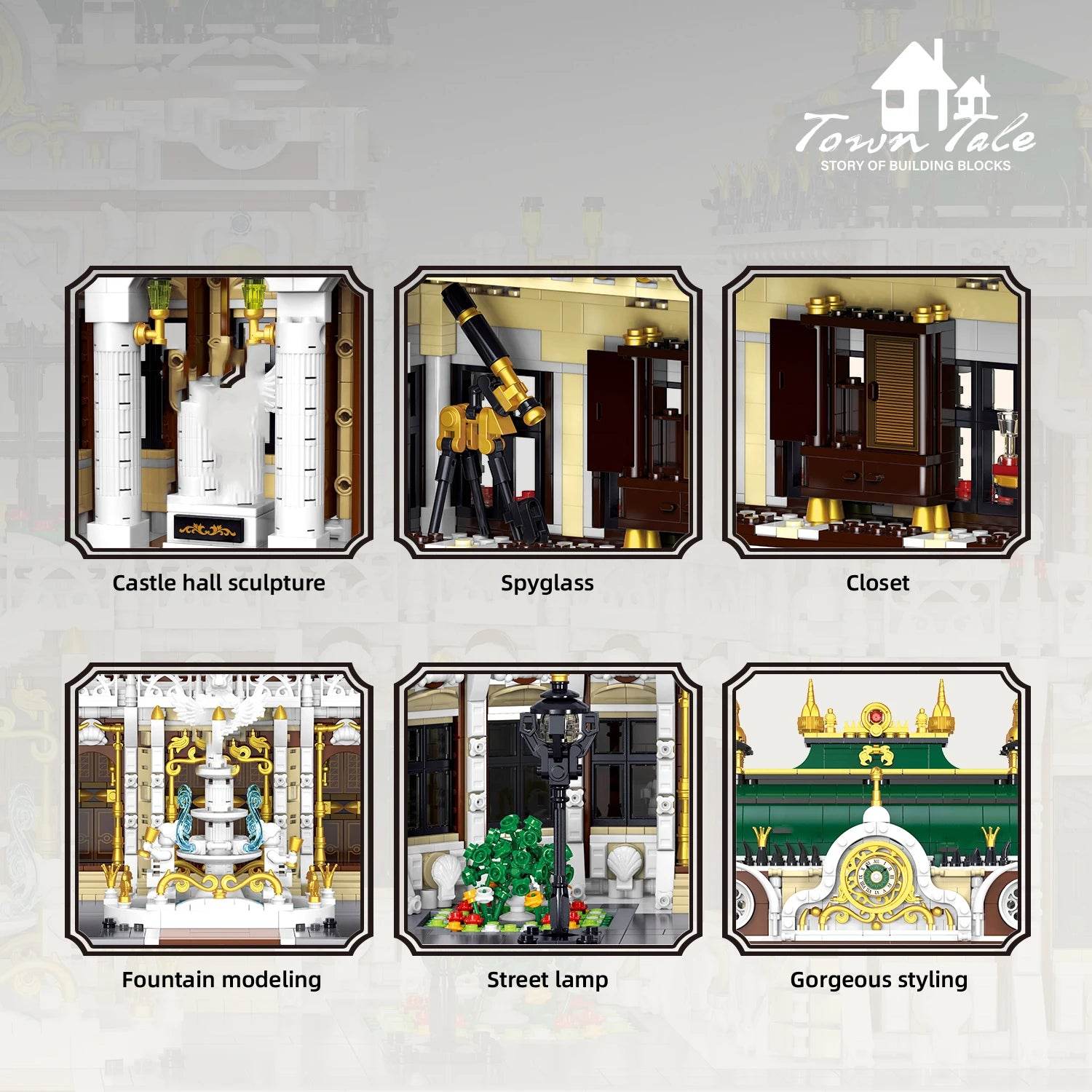 11930PCS Luxury Palace Building Blocks City Street View MOC Toys - ToylandEU