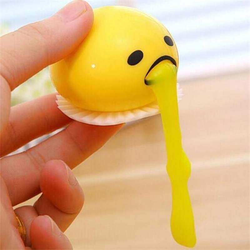 Puking Egg Yolk Pinch Toy | Spoof Prank