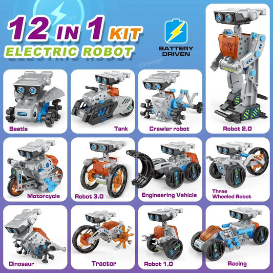  12-In-1 STEM Robot Building Kit For Kids Education -  ToylandEU™