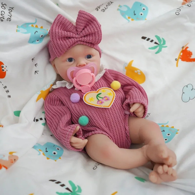 12 Inch Silicone Baby Doll Reborn Lifelike Mini Toy - ToylandEU