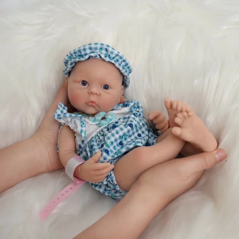 12 Inch Silicone Baby Doll Reborn Lifelike Mini Toy - ToylandEU