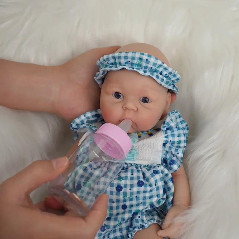 12 Inch Silicone Baby Doll Reborn Lifelike Mini Toy - ToylandEU
