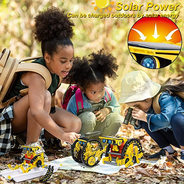 Solar-Powered Toy Robot Kit - Educational Science Toy