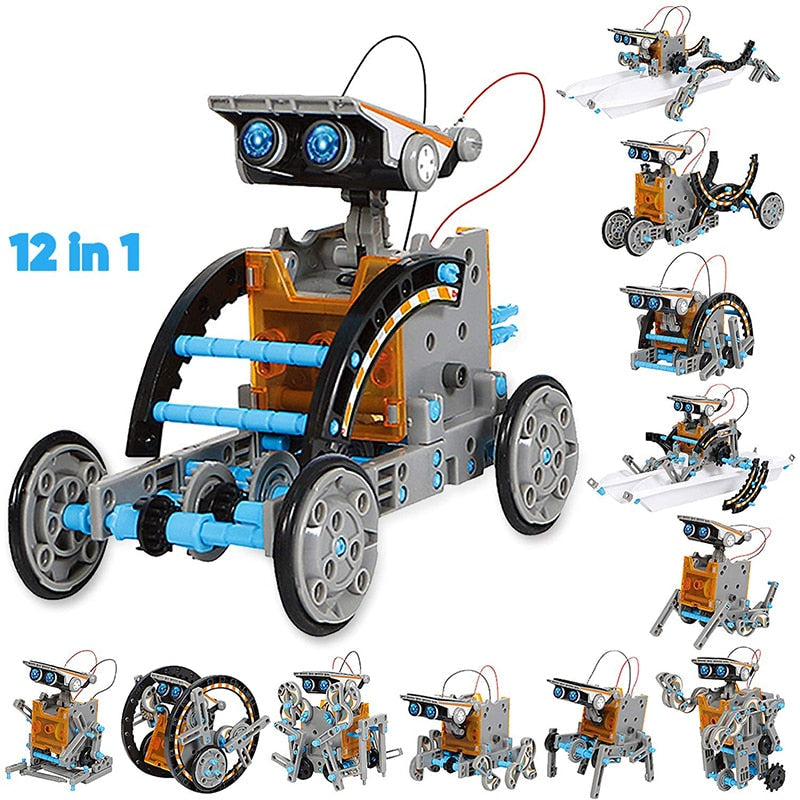 Solar-Powered Toy Robot Kit - Educational Science Toy