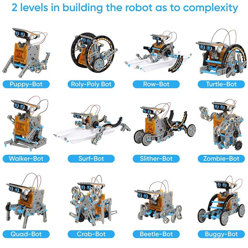 Solar-Powered Toy Robot Kit - Educational Science Toy - ToylandEU