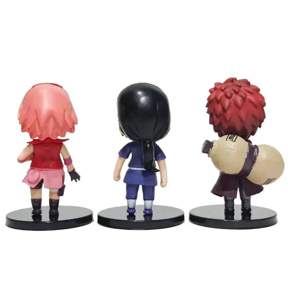 12 pcs set Naruto Shippuden Figurines, Sasuke Itachi Hinata Figure, Anime 3 in - ToylandEU