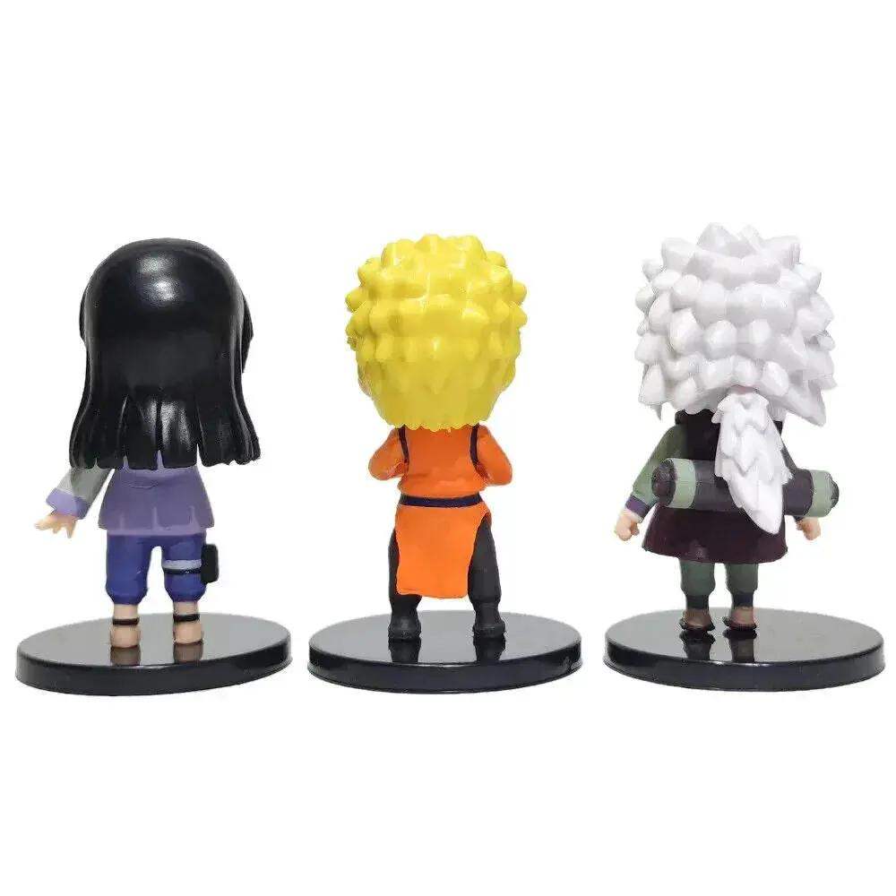 12 pcs set Naruto Shippuden Figurines, Sasuke Itachi Hinata Figure, Anime 3 in - ToylandEU