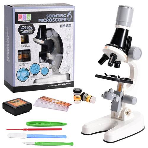 1200x Zoom Kids Microscope Kit - Explore Biology and Nature Science - ToylandEU