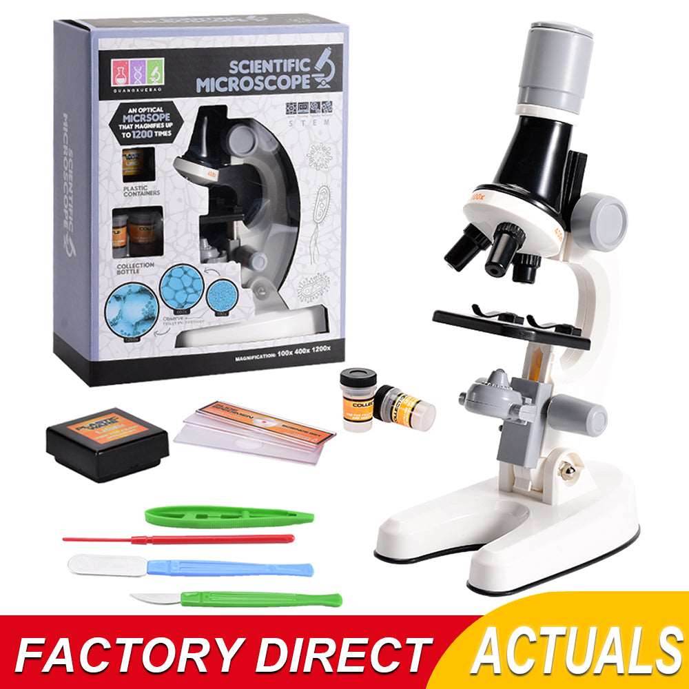 1200x Zoom Kids Microscope Kit - Explore Biology and Nature Science - ToylandEU
