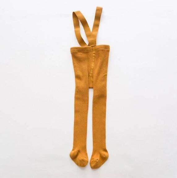 Cottie Cotton High-Waist Suspender Leggings | Sizes S-L | 0-3 Years