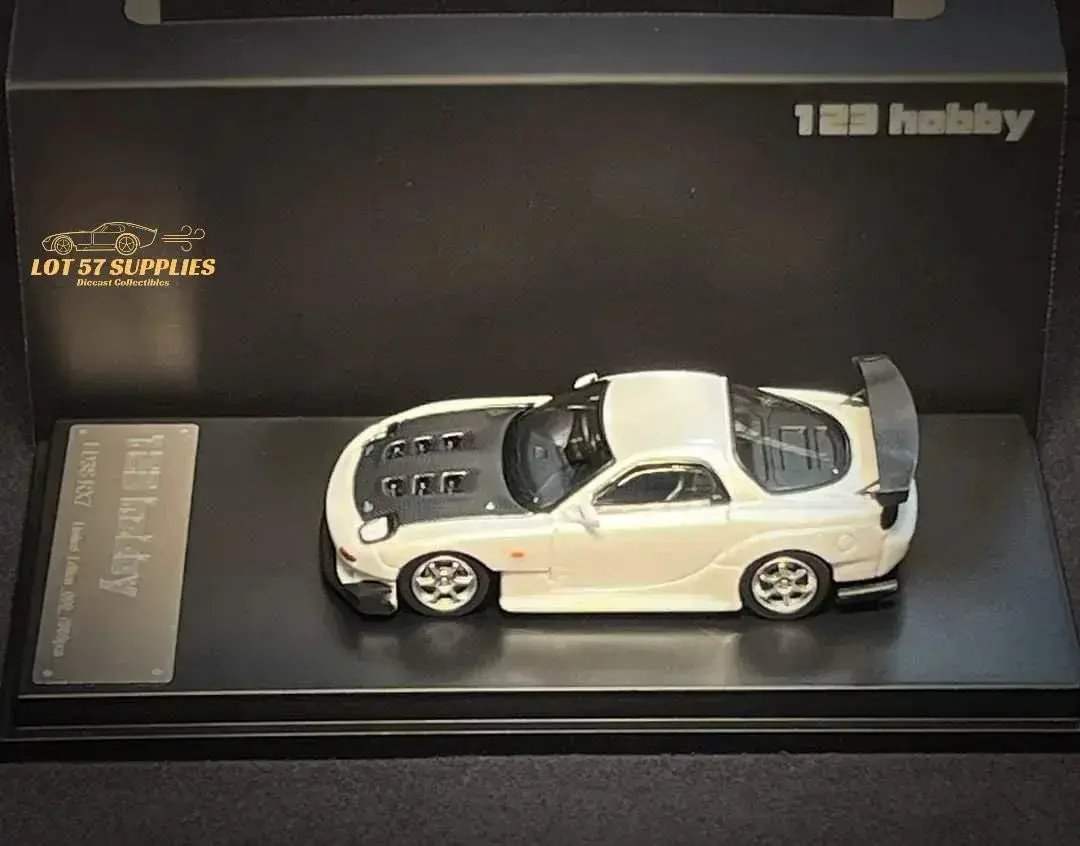 123 Hobby Mazda FD3S RX-7 in Pearl White 1:64 - ToylandEU