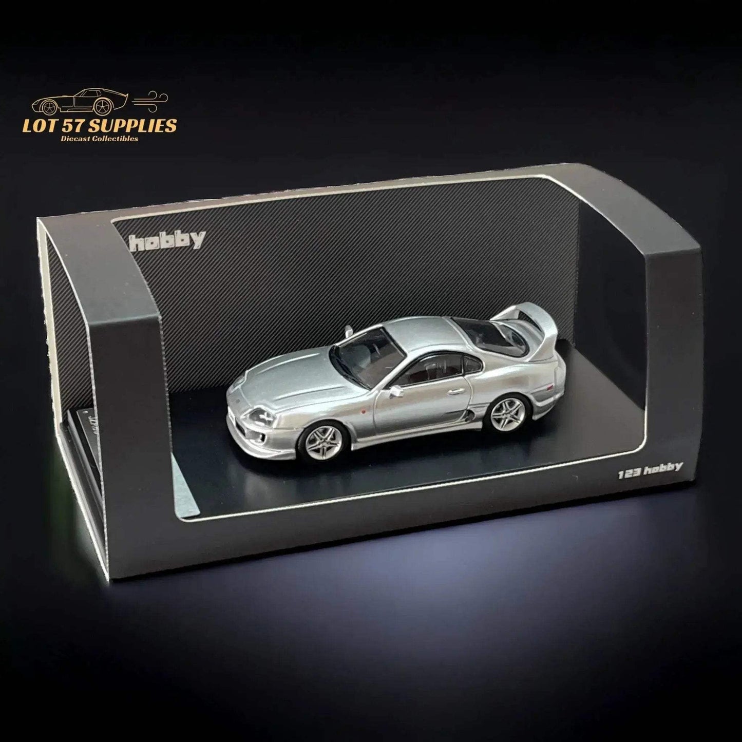 123 Hobby Toyota Supra JZA80Z in Silver 1:64 - ToylandEU