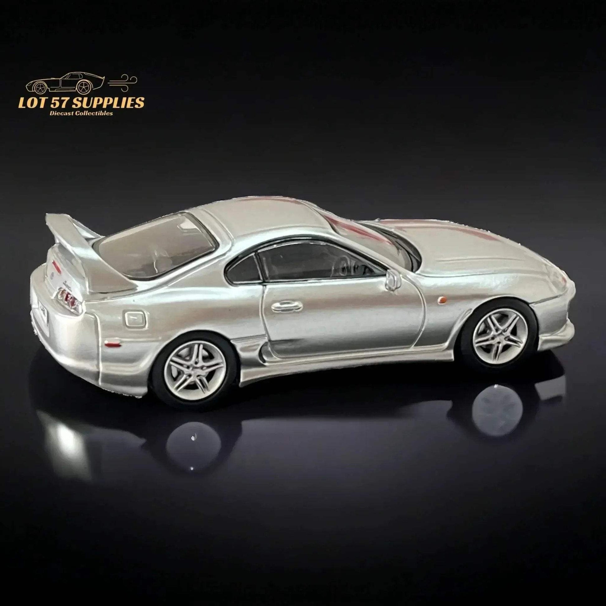 123 Hobby Toyota Supra JZA80Z in Silver 1:64 - ToylandEU