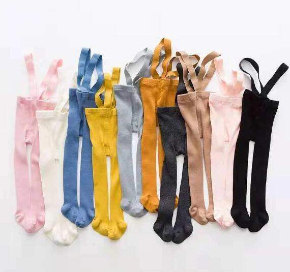 Cottie Cotton High-Waist Suspender Leggings | Sizes S-L | 0-3 Years
