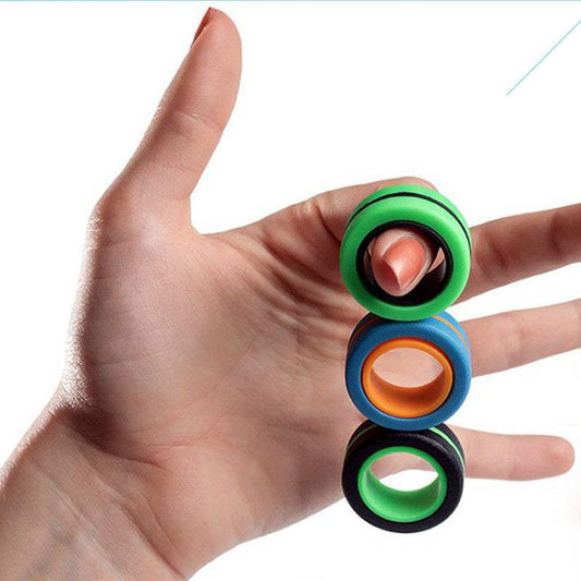 Magnetic Ring Decompression Toy | Plastic | Sensory Toys