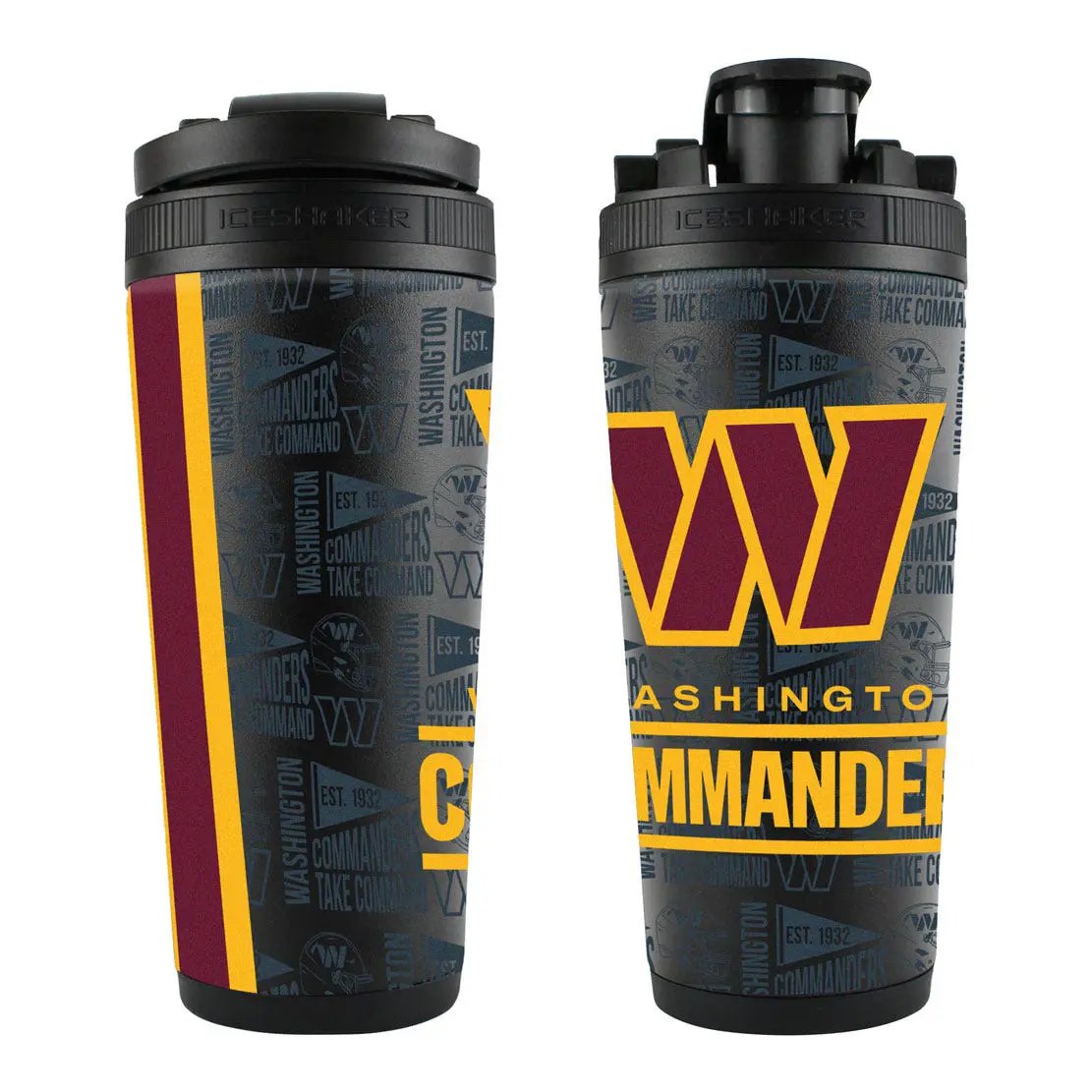 Washington Commanders Ice Shaker 26oz Stainless Steel