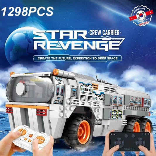 1298PCS Space Troop Carrier Building Blocks Remote Control Car - ToylandEU