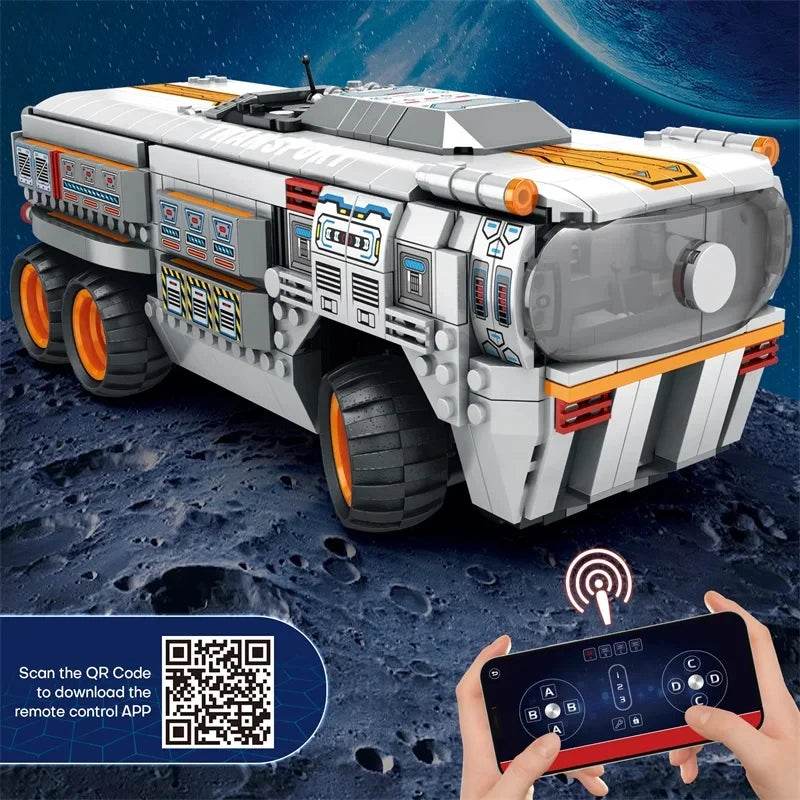 1298PCS Space Troop Carrier Building Blocks Remote Control Car - ToylandEU