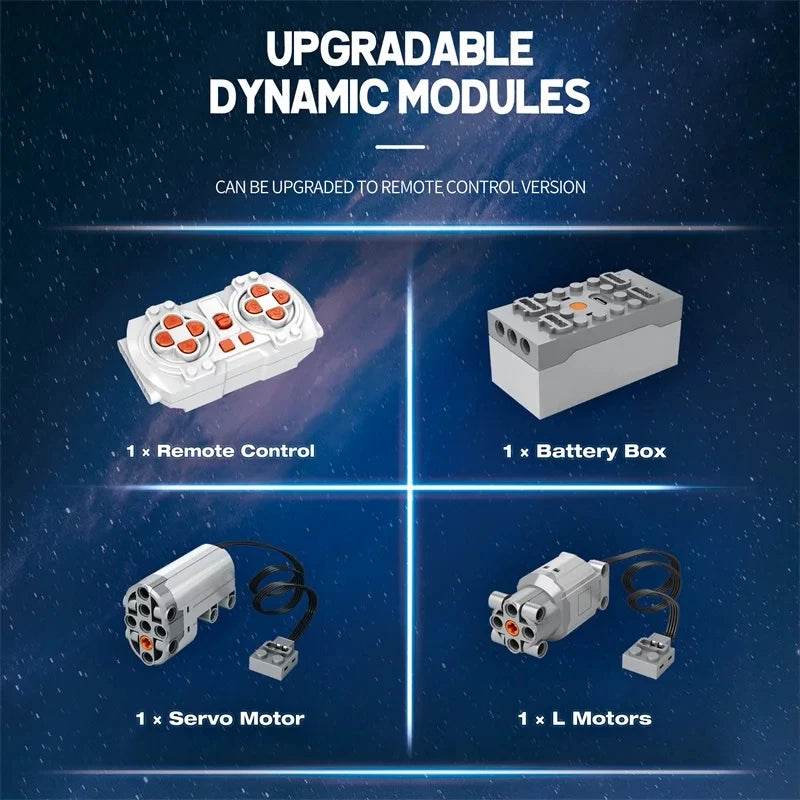 1298PCS Space Troop Carrier Building Blocks Remote Control Car - ToylandEU