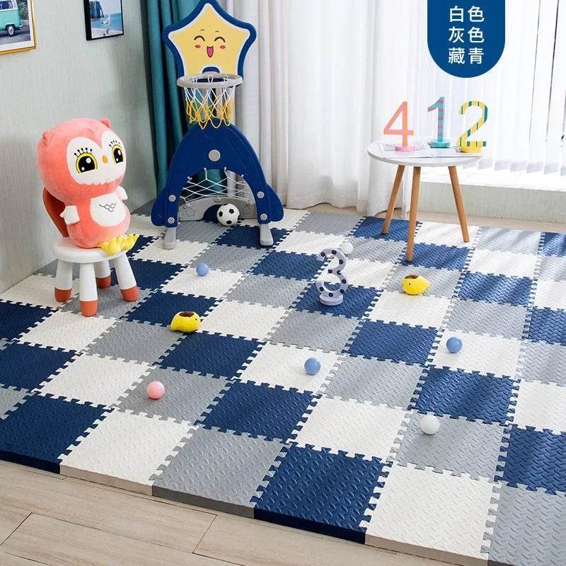 12Piece Foam Baby Play Mat Puzzle Interlocking Exercise Floor Tiles Soft Carpet 30x30x1cm - ToylandEU