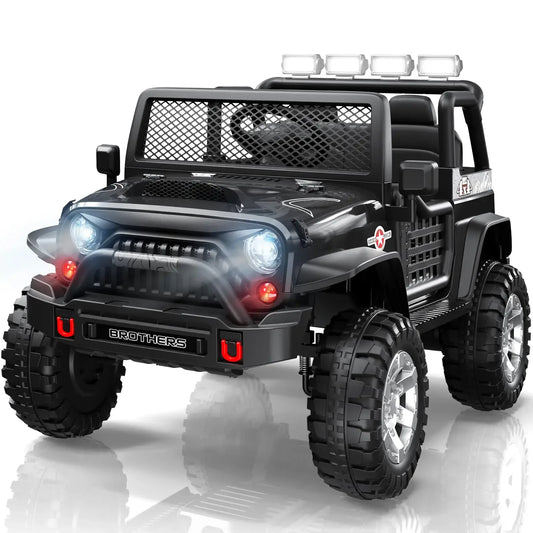 12V 2-Seater Kids Ride On Car With Bluetooth LED Lights - ToylandEU