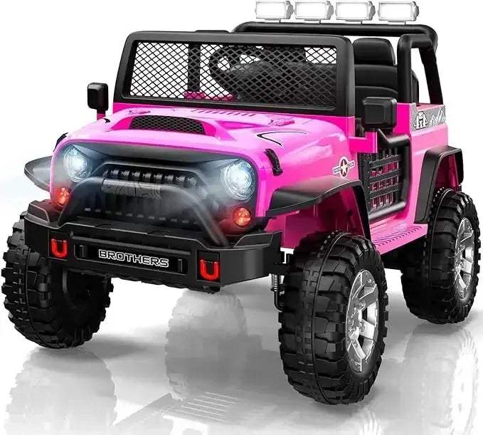 12V 2-Seater Kids Ride On Car With Bluetooth LED Lights - ToylandEU