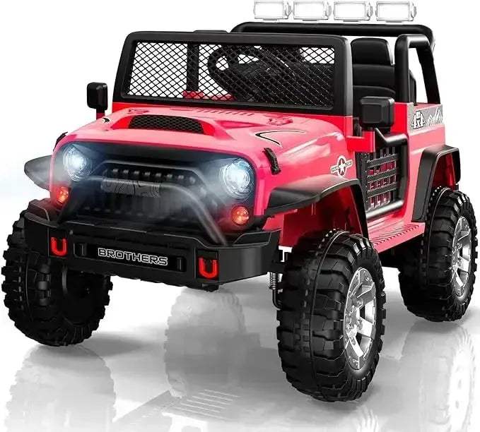 12V 2-Seater Kids Ride On Car With Bluetooth LED Lights - ToylandEU