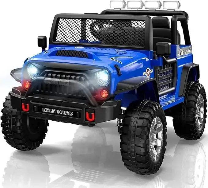 12V 2-Seater Kids Ride On Car With Bluetooth LED Lights - ToylandEU