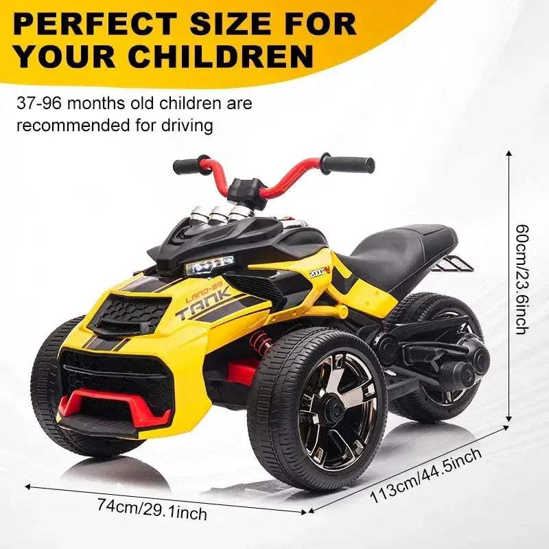 12V Kids ATV Ride On Toy With Brilliant Led Lights - ToylandEU