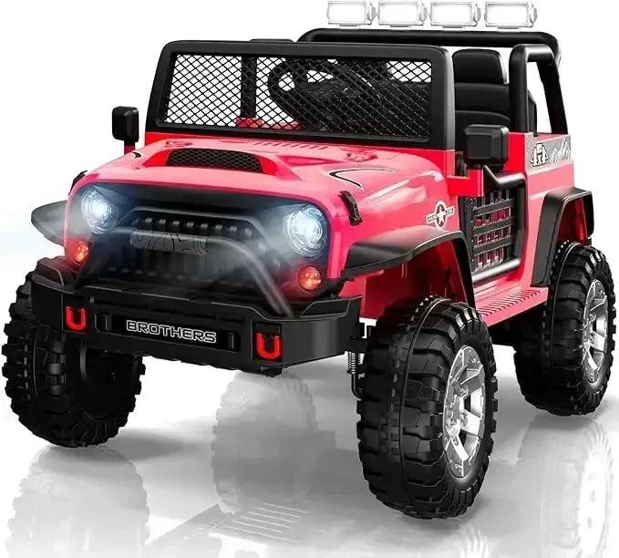  12V Kids Ride On Car Two Seater Bluetooth LED Lights -  ToylandEU™