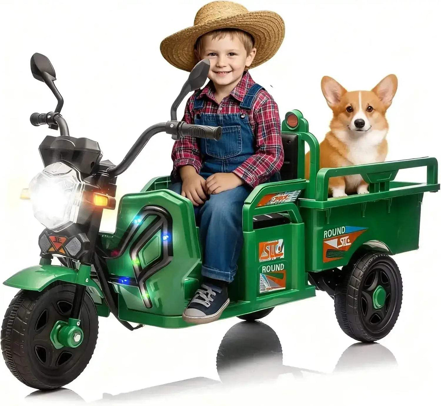 12V Kids Ride On Car With Large Cargo Storage Capacity - ToylandEU