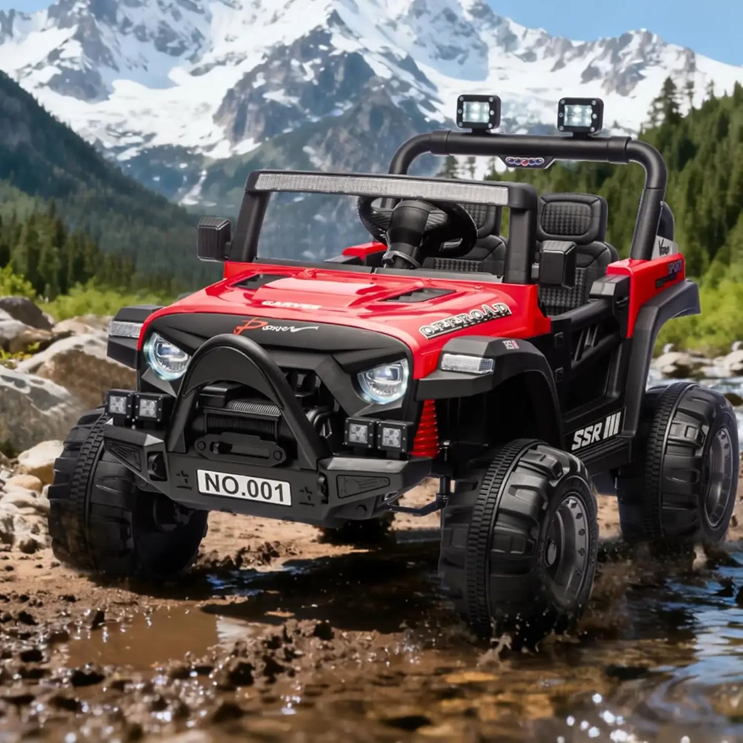 12V Kids Ride On Car With Remote Control All Terrain - ToylandEU