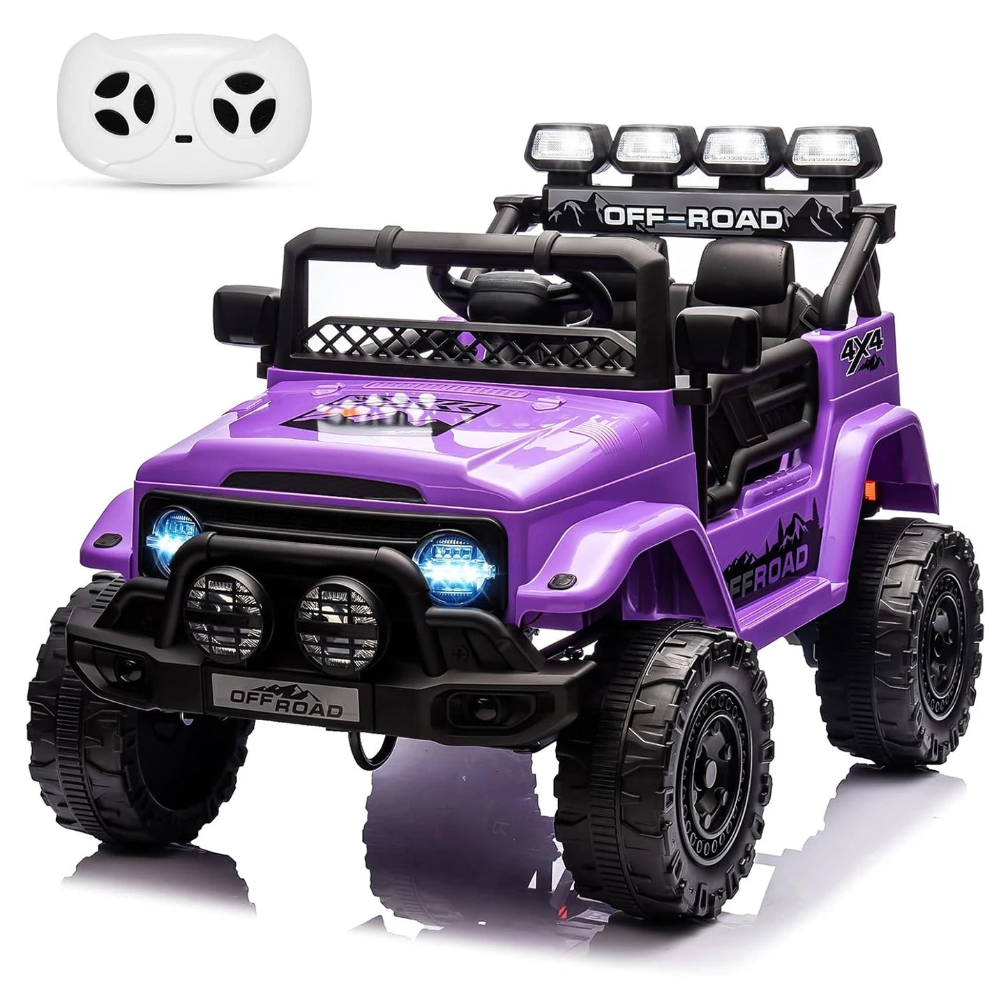 12V Kids Ride On Truck With Remote Control LED Lights - ToylandEU