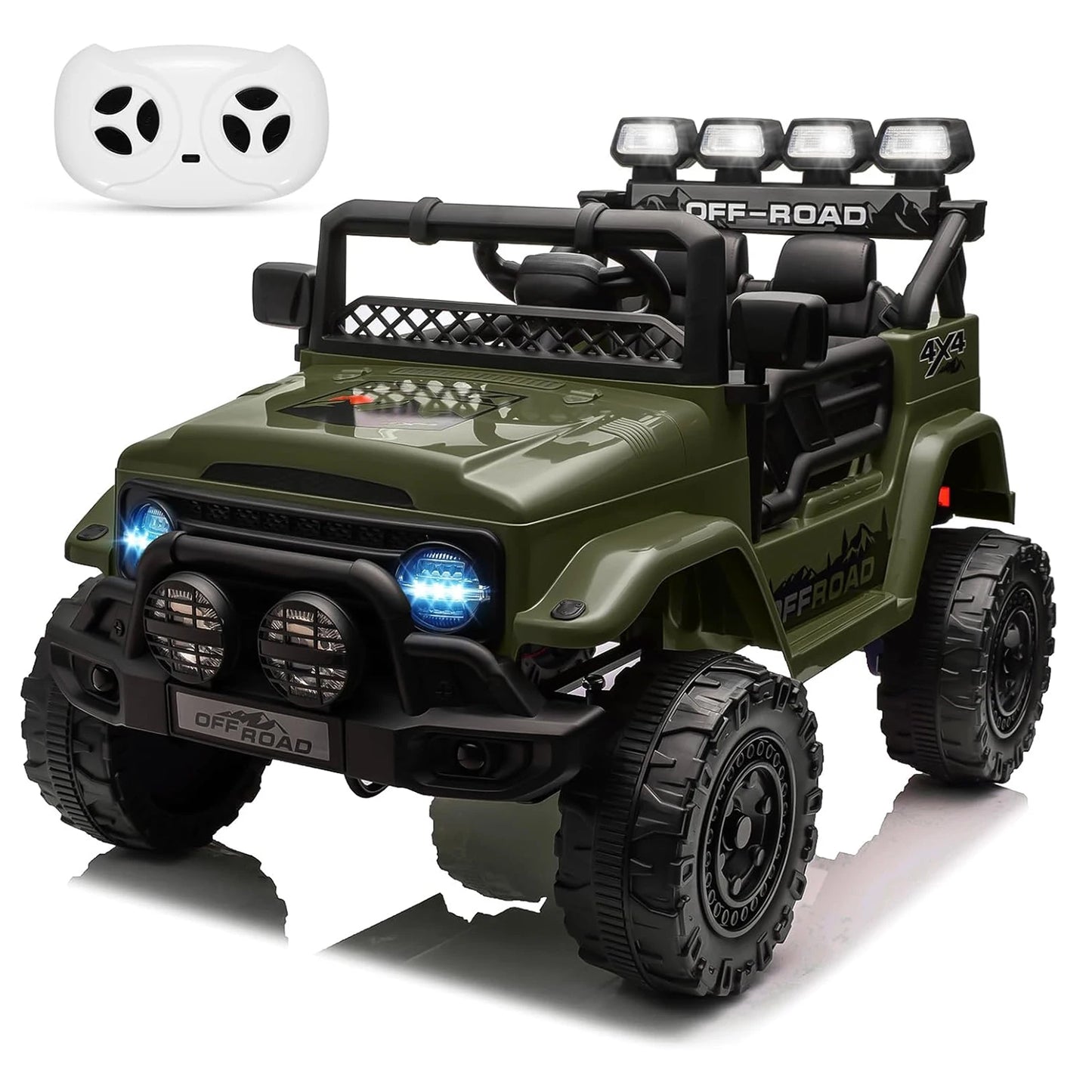 12V Kids Ride On Truck With Remote Control LED Lights - ToylandEU
