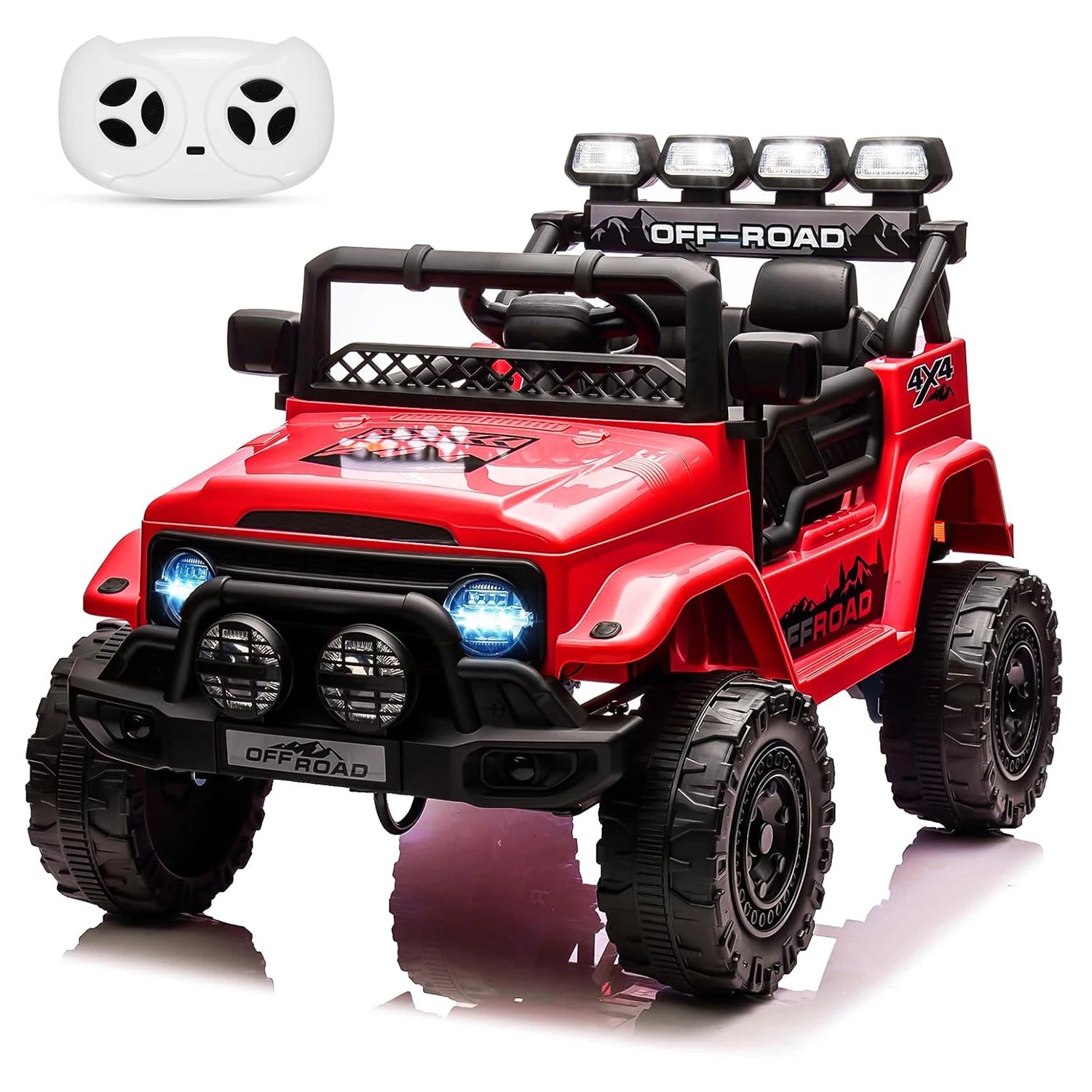 12V Kids Ride On Truck With Remote Control LED Lights - ToylandEU