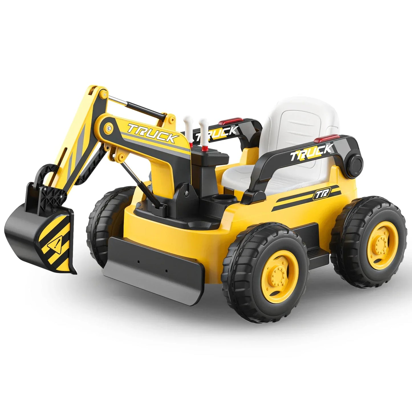 12V Ride On Excavator For Kids With Realistic Digging Arm - ToylandEU