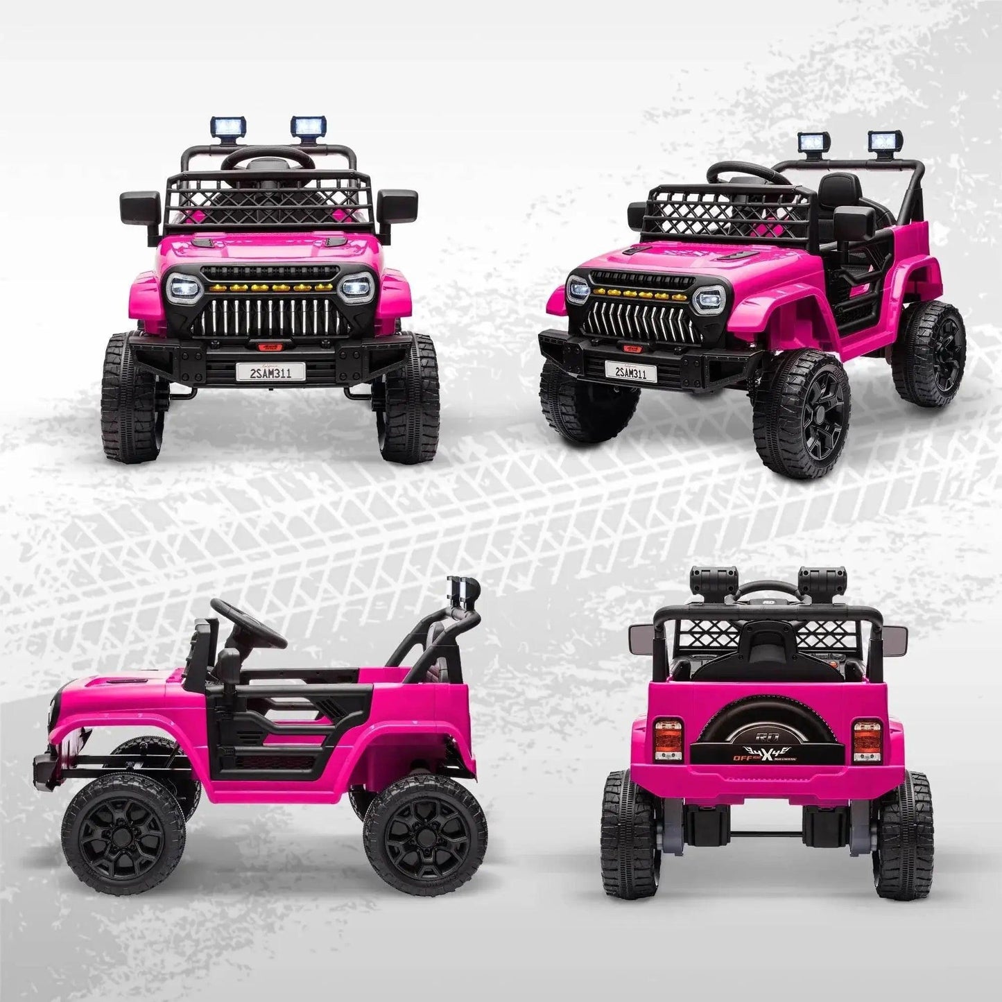  12V Ride on Truck W/ Spring Suspension, Remote, Pink Fun -  ToylandEU™