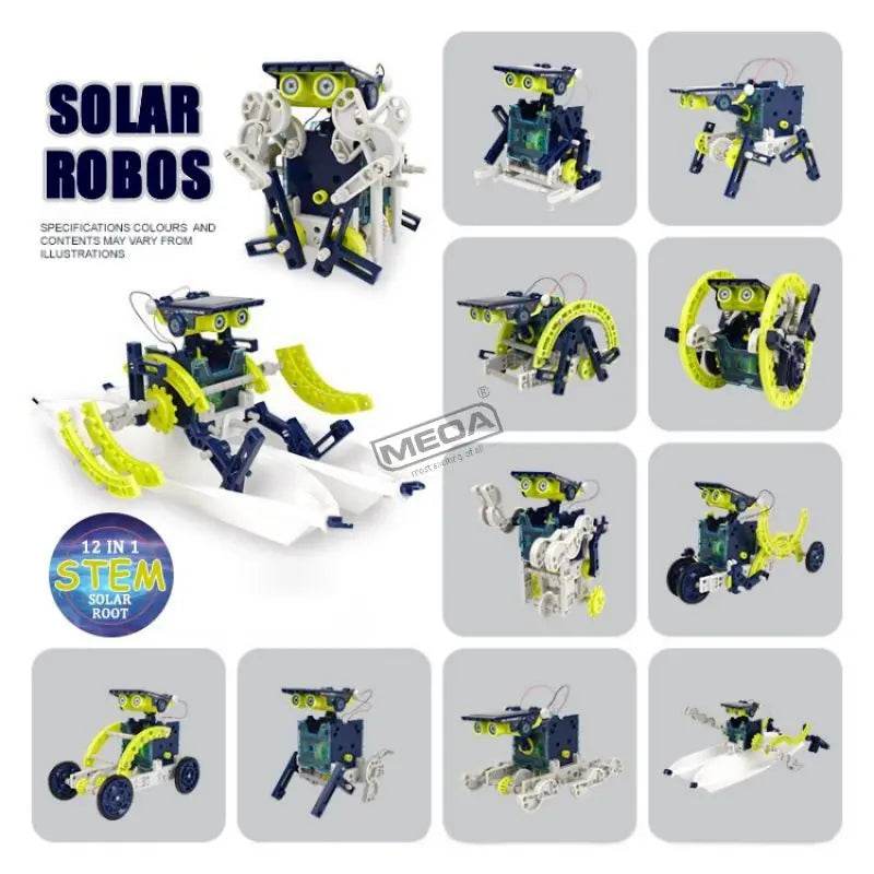 12in1 Various Forms Solar Powered Deformable Robots Scientific Experimental Set DIY Puzzle Assembly Model Science Toys - ToylandEU