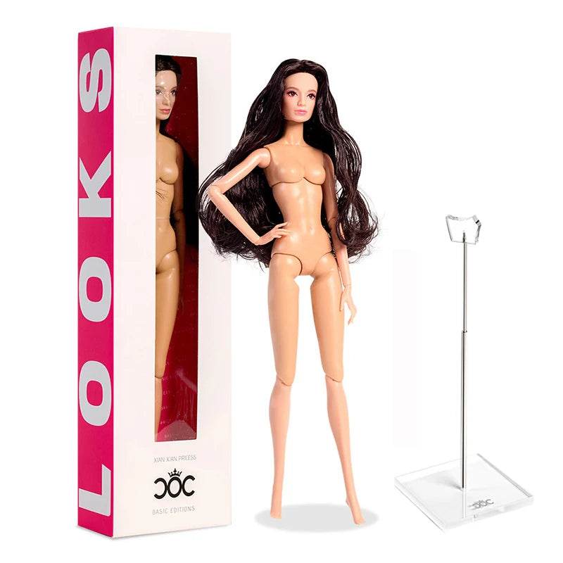 12inch European Fashion BJD Doll Body Black Skin Outfit - ToylandEU