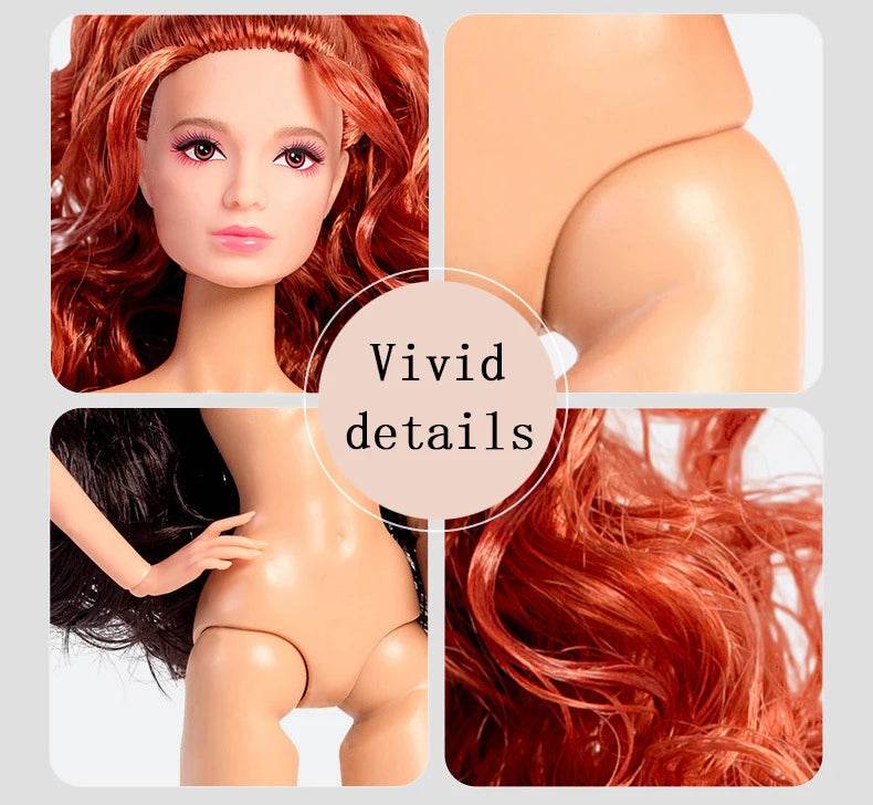 12inch European Fashion BJD Doll Body Black Skin Outfit - ToylandEU