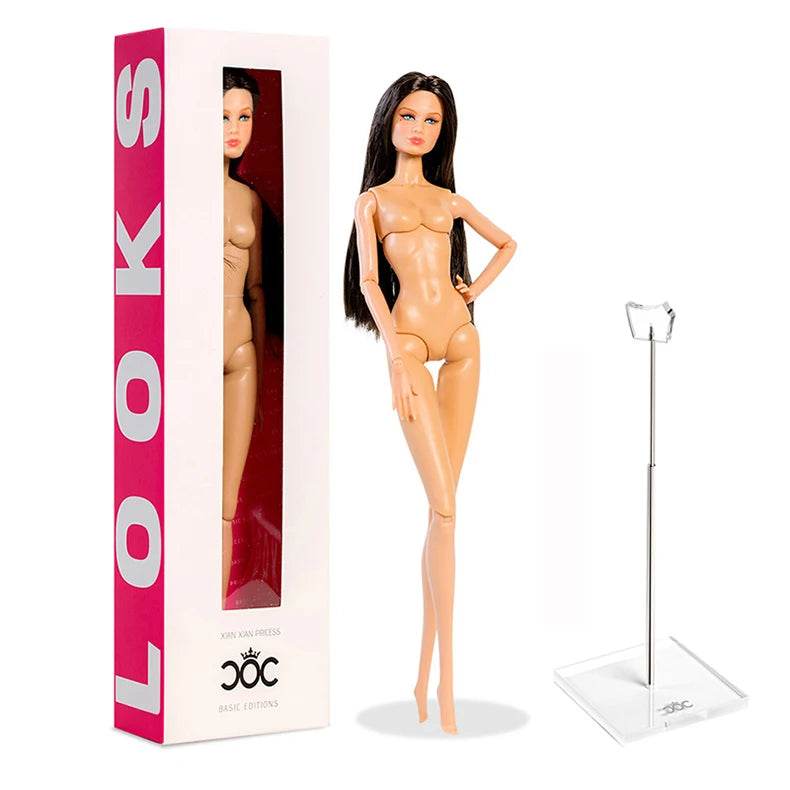 12inch European Fashion BJD Doll Body Black Skin Outfit - ToylandEU