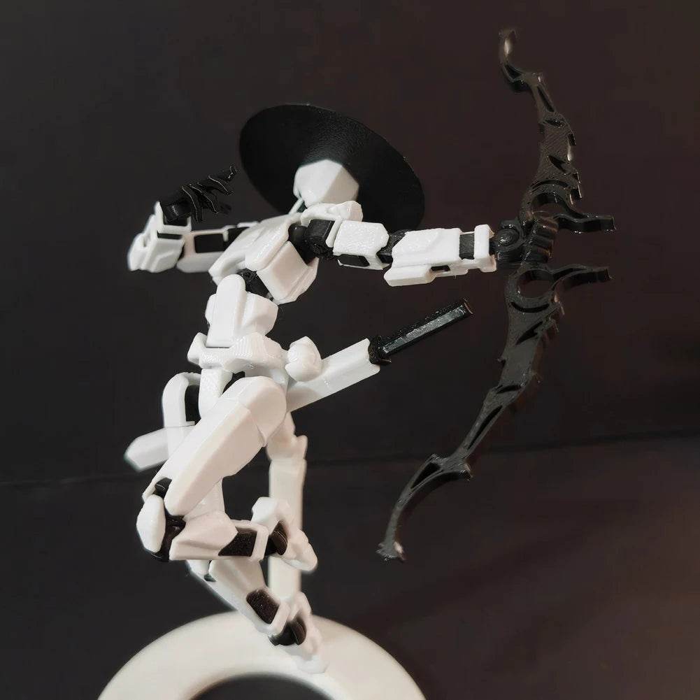 13 3D Printed Action Figure with Multiple Accessories Toys - ToylandEU